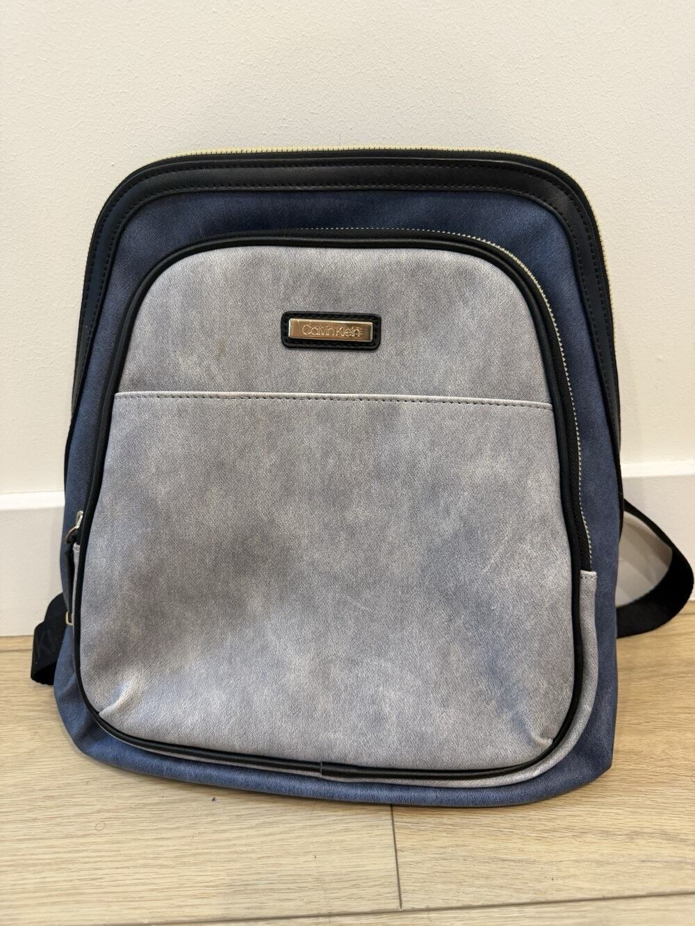 Calvin Klein Backpack Navy Blue/Silver Hand Bag